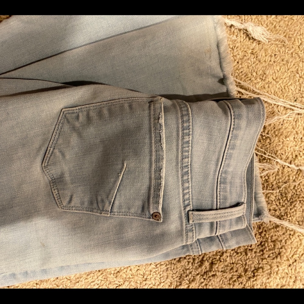 James Jeans, Sz 27, fit and flair with distressed hem